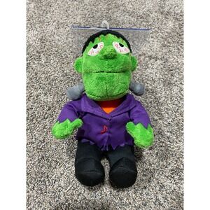 American Greetings Frankenstein Plush Green Monster Halloween Stuffed Toy 7 Inch